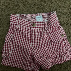 Ralph Lauren Red & White Gingham Baby Shorts